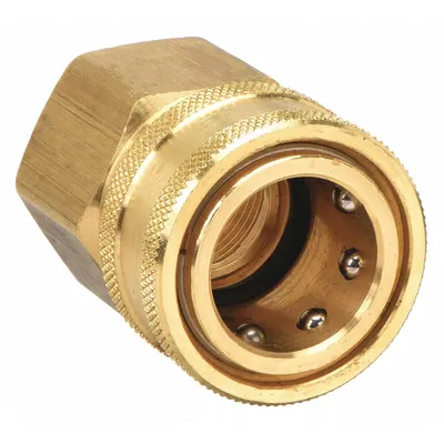 PARKER Hydraulic Quick Connect Hose Coupling: 3/4 in, Brass, 106 lpm Max. Flow Rate - ST Series Hydraulic Quick-Connect Coupling Bodies