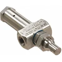 This internal mix air-atomizing spray nozzle from EXAIR delivers a flat spray pattern at 15 inches with a flow rate of 1.4 scfm. Constructed from stainless steel, it features a 1/4 in FNPT connection and a no-drip design for precise liquid atomization in industrial coating, humidification, and cooling applications