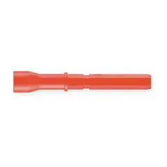 Insulated driver bit with fiberglass construction for electrical insulation. Metric bit industry size 8.1x89, hex drive, standard tip style. Overall length 3 9/16 inches. Used for fastening and loosening screws in applications requiring protection against live circuits.