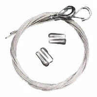 SOUNDTUBE Safety Cable: 10 ft Overall Lg, Hanging Speakers, AC-SC-10
