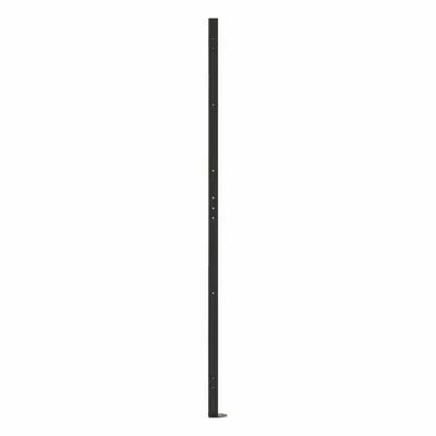 FOLDING GUARD Universal Post: 5 1/2 ft H, Black - Folding Guard Quick-Assemble Adaptable Welded-Wire Partition Components