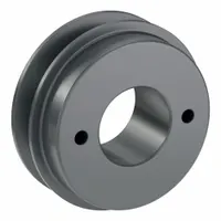 APPROVED VENDOR V-Belt Pulley: AK34, 1 Groove, 3.45 in OD, Bushed Bore, H/QT, Cast Iron, Plain (MPN AK34H)