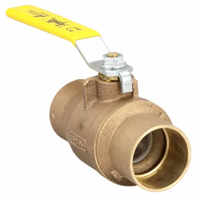 APOLLO Manual Two-Way Ball Valve: 2 in, Bronze, Straight, Sweat x Sweat - Bronze Ball Valves