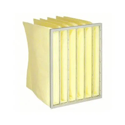 OEM Pocket Air Filter: 24 in x 20 in x 22 in, MERV 15, Yellow, Synthetic - MERV 15 Pocket Air Filters