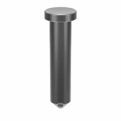 This steel clevis pin has a 1/2 in diameter and 2-1/2 in shank length. Supplied in a pack of 5, it is used as a removable, non-threaded fastener in clevis and hitch-pin applications for connecting components in machinery and equipment.