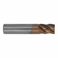 CLEVELAND Square End Mill: Carbide, T-Max Coated, 5 Flute, 3/8" Mill Dia, 2" LOC, 4" OAL (MPN C70551)