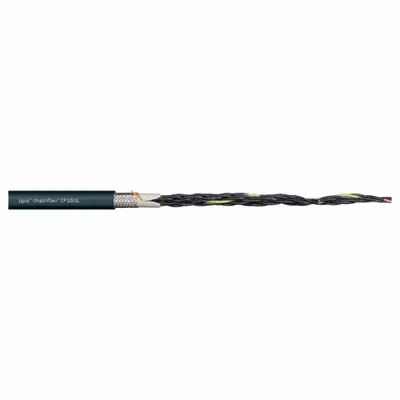 CHAINFLEX Control Cable: 17 AWG, 3 Conductors, Order by the Foot, TPR Jacket - Continuous Flexing Control Cables