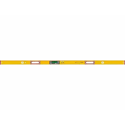STABILA Digital Level: 1°– 90°, Includes Batteries, 0 Rare Earth, ±0.10°, 72 in Overall Lg - Magnetic Digital Levels