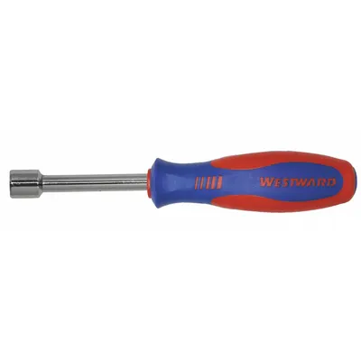 WESTWARD Hollow Round Shank Nut Driver: Straight, SAE, Without Magnetized Tip, Std - Standard Nut Drivers