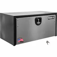 BUYERS PRODUCTS Underbody Truck Box: Underbody Truck Box, Single Drop-Down Door Door, Gloss Black (MPN 1702705)