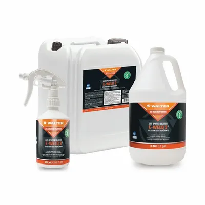 WALTER SURFACE TECHNOLOGIES Anti-Spatter Fluid: E-WELD 3 - Water-Based Antispatter
