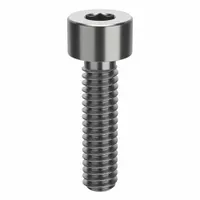 Socket Head Cap Screw: 1/4"-20 Thread Size, 1 in Lg, Std, Plain, Stainless Steel, 18-8, 1/4 in Drive (MPN ZSQ60114C16)