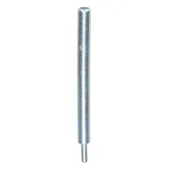Steel setting tool with plain finish and female threaded design, used to install 1/4 in drop-in anchors into concrete or masonry. Ensures proper expansion and seating of the anchor for secure fastening in construction and mechanical applications.
