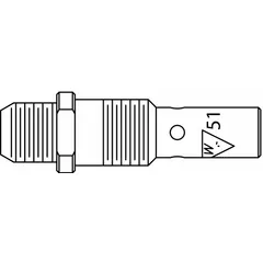 Threaded gas diffuser designed for Tweco Classic No. 2/3/4 and WeldSkill WM 250/400 MIG guns. Compatible with WS14 contact tip series. Sold in a 5-pack. Distributes shielding gas around the weld arc in MIG welding applications.