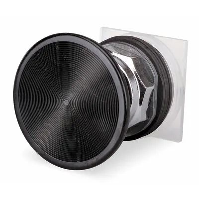 SCHNEIDER Mushroom Head Push Button: Black, 30 mm Mounting Size, Metallic - Mushroom-Head Push-Button Operators