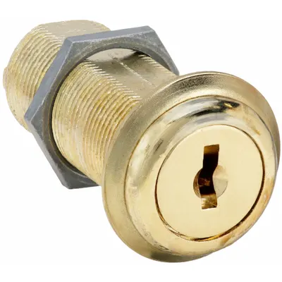 COMPX NATIONAL Cam Lock: Std Keyed Cam Lock, Master Keyed, Zinc Die-Cast, Brass (MPN C8060-MKKD-3) - Keyed Cam Locks
