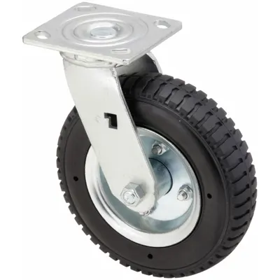 OEM Plate Caster: Swivel - Plate Casters with Flat-Free Wheels