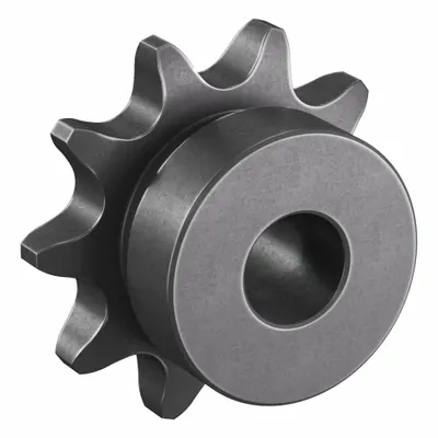 TRITAN Roller Chain Sprocket: One-Sided Hub, For Single Strands, 41, 10 Teeth - Size 41 Plain-Bore Roller Chain Sprockets
