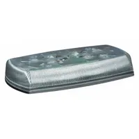 This ECCO 5585 Reflex Series Mini Light Bar is an LED warning light rated SAE J845 Class 1. It offers 18 selectable flash patterns and features a bolt mount for secure installation. Electrical connection is via blunt cut wires, suitable for integration into vehicle lighting systems for emergency and service applications