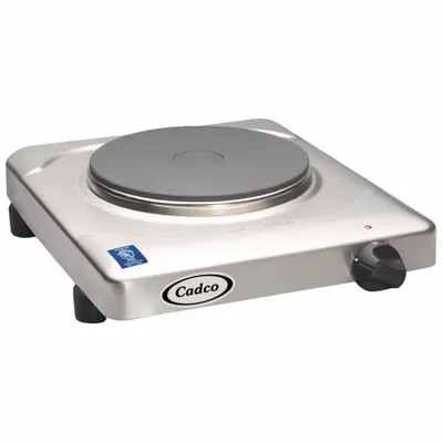 CADCO Table Range: 1 Elements, Solid, 7 1/8 in Heating Element Dia, 120V AC - Electric Hot Plates