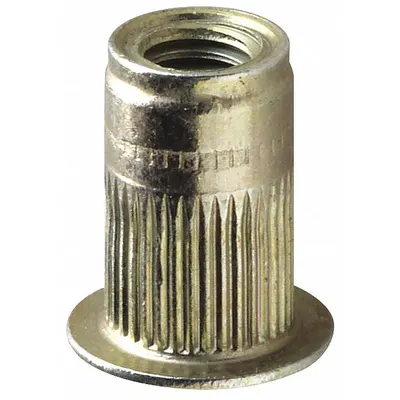 AVK Rivet Nut: 1/2"-13 Thread Size, 1 1/2 in Overall Lg, 11/16 in Insert Dia - Twist-Resistant Rivet Nuts