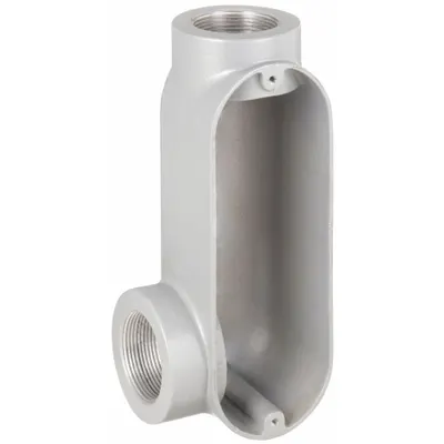HUBBELL KILLARK Conduit Outlet Body: Aluminum, 2 1/2 in Trade Size, LL Body, 142 cu in Body Capacity - LL - 90° Elbow Type