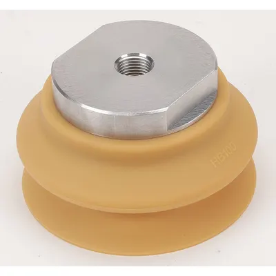 SMC Vacuum Pad Assembly: Bellows, M16x1.50, 100 mm Pad Dia, Urethane Rubber - Bellows Type Automotive Industry Vacuum Pad Assemblies