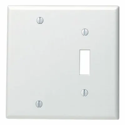 LEVITON Wall Plate: Combo, 2 Gang - Combination Wall Plates