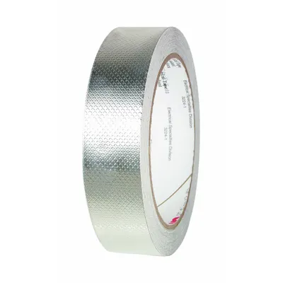 3M 1345 1X18 Ultra-Conductive Embossed Foil Electrical Tape