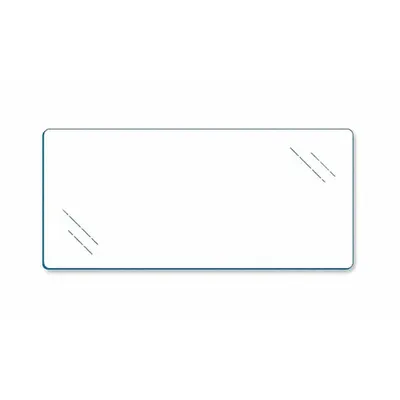 ECONOCO Tempered Glass Shelves: 3/16 in Overall Ht, 24 in Overall Wd, 12 in Overall Dp - Tempered Glass Panels for Compartmented Glass Shelving