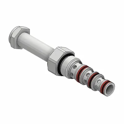 Parker Spool Valve: Steel, Screw-In, Two Positions, Four-Way, C08-4 Valve Cavity Size - Solenoid Cartridge Valves