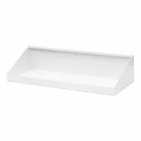 TRITON PRODUCTS Pegboard Shelf: For Square Pegboard Hole Shape, 18 in x 6 1/2 in x 3 in, Steel (MPN 56186-WHT)