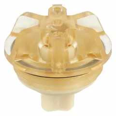 Plastic vacuum breaker for faucets, rated for maximum pressure of 125 psi. Overall width of 1-7/8 inches. Includes O-ring. Used to prevent backflow in commercial plumbing systems.