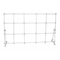 Lab Frame Hood: Stainless Steel, 1 in Rod Dia, 12 in Overall Lg, 38 in Overall Wd (MPN CLR-FHOODSS)