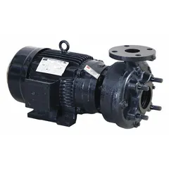 This 5 HP straight centrifugal pump features a TEFC motor enclosure for use in dusty or outdoor environments. It operates on 208-240/480V AC, delivers a maximum head of 100 ft, and has a 2-inch intake with a 1.5-inch discharge. Suitable for water transfer, irrigation, and industrial fluid handling applications.