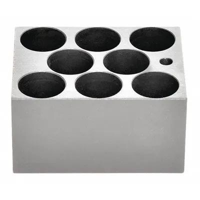 OHAUS Modular Block: Anodized Aluminum, 3 in Overall Wd, 3 3/4 in Overall Lg - Dry Bath Blocks