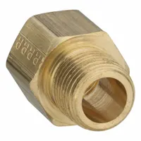 PARKER Metal Pipe Straight: Straight, 3/8 in x 3/8 in, Female NPT Threaded x Male NPT Threaded (MPN 222P-6-6)