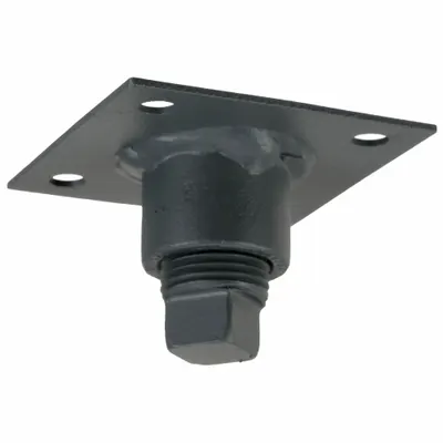 Dayton Drain: Steel, Baked Polyester Epoxy, 2 1/2 in Mounting Base Lg - Blower Housing Drains
