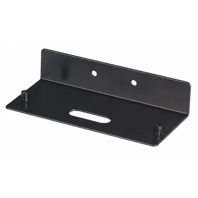 CODE 3 Lighting Bracket: Mounting Bracket, Black, Aluminum, 1 in Lg, 2 3/16 in Ht - Vehicle Light Mounts & Brackets