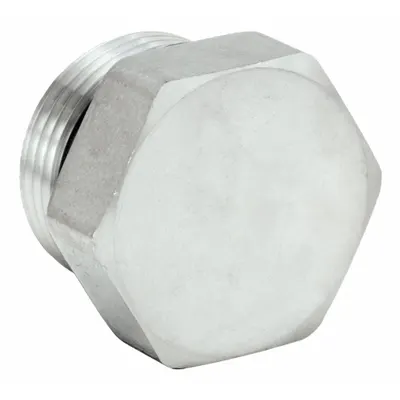 PARKER Plug: Plug, 316 Stainless Steel, 1 1/2 in, Male Threaded, 3,600 psi - Extreme Pressure Threaded Pipe Fittings