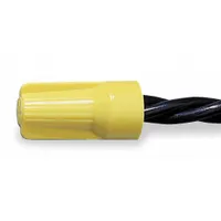 BUCHANAN Twist-On Wire Connectors: Yellow, 600 V, 100, PK (MPN B1-1)
