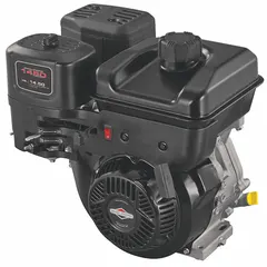 This gasoline engine delivers 14.5 lb-ft gross torque with a recoil start and a 1 in keyed shaft (1/4 in keyway). Designed for heavy-duty outdoor power equipment such as commercial mowers, generators, and pressure washers.