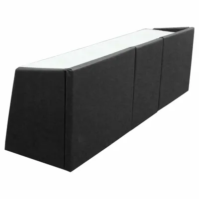 SPALDING Scorer's Table, 96 in Overall Lg, 18 in Overall Dp, Black - Scorer Tables