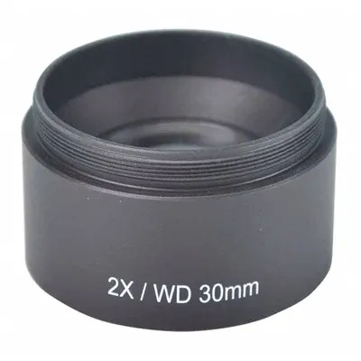 INSIZE Auxiliary Objective 2X: 20X, 9.9 mm Optical Field of View, 1.91 in - Microscope Lenses