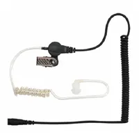 BANSHEE Earpiece: Fits Kenwood, Earbud, Clear, 1 Wires, Acoustic Tube, 3.5 mm Plug, 4 ft Cord Lg (MPN JD-ET4)