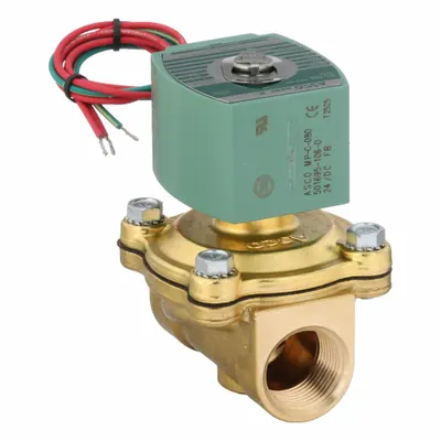 REDHAT Solenoid Valve: 2-Way, Normally Closed, 1 in Pipe Size, 24V DC, Watertight - 2-Way/2-Position, Normally Closed Solenoid Valves