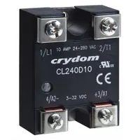 CRYDOM Solid State Relay: Surface Mounted, 10 A Max Output Current, Triac, AC Output (MPN CL240A10R)