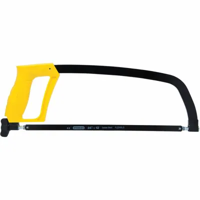 STANLEY Hacksaw: 12 in Blade Lg, Steel, 17 3/4 in Overall Lg, 24 - General Purpose Hacksaws