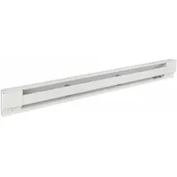 DAYTON Electric Baseboard Heater: Residential Grade, 1250W, Thermostat Not Included, White, 120V AC (MPN 3UG79)