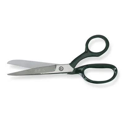 CRESCENT WISS Industrial Shears: Right-Hand, 8 1/4 in Overall Lg, Straight, Steel, Pointed - All-Metal Offset Scissors